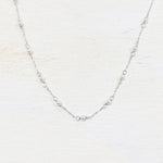 SS Small Pearl Necklace 15-18”