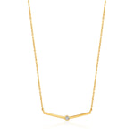 Gold Touch of Sparkle Bar Necklace