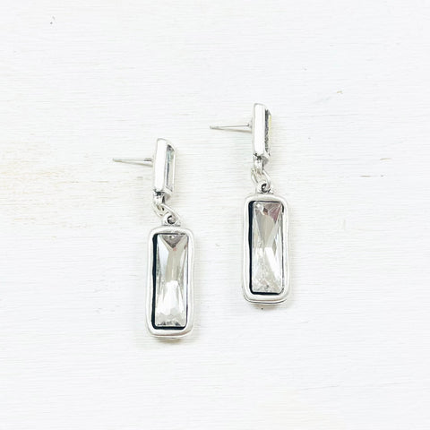 Fashion Double Rectangle Dangle Earrings