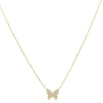 Spread Your Wings Butterfly Necklace- Gold