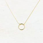 SS Circle Necklace 16-18”