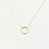 SS Circle Necklace 16-18”