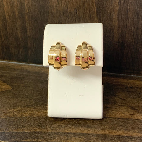Goldtone Clip-On Earrings