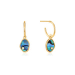 Tidal Abalone Mini Hoop Earrings