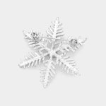 Fashion Rhinestone Snowflake Pin