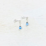 Sterling Silver Children’s Blue Earrings