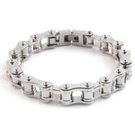 Mad Man Silver Bike Chain Bracelet