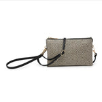Riley Black & Natural Arrowhead Compartment Wristlet/Crossbody