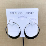 Sterling Silver Small Flat Hoop