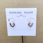 Sterling Silver Mini Flat Hoops
