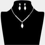 Fashion Marquise Stone Necklace Set