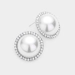 Fashion Pearl Rhinestone Studs