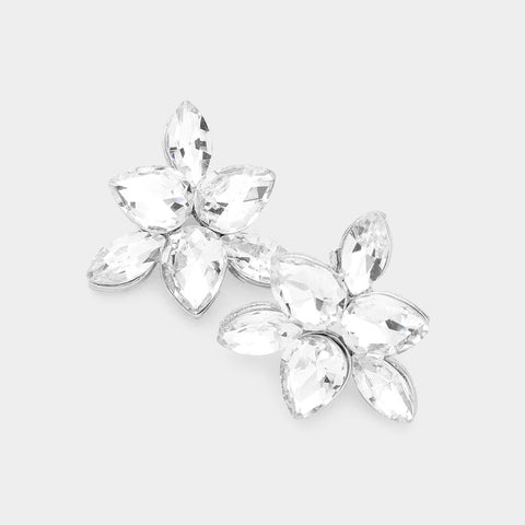 Fashion Teardrop Cluster Studs