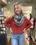 Soho Blanket Scarf-Blue Camo