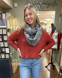 Soho Blanket Scarf-Blue Camo