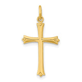Sterling Silver Gold Plated Cross Pendant Necklace