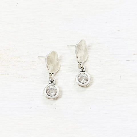 Fashion Clear Stone Dangle Earrings