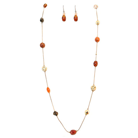 Fashion Mixed Beads Necklace Set