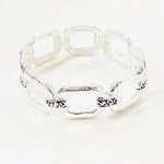 Fashion Silver Tone Stretch Bracelet
