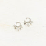 Sterling Silver Dangle Star Hoops