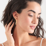Gold Helix Hook Earrings