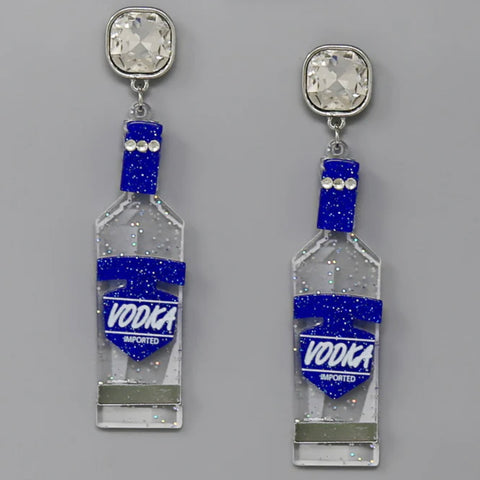Fashion Blue Vodka Earrings
