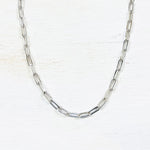 Sterling Silver Paperclip Chain- 18”