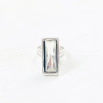 Fashion Rectangle Clear Stone Ring