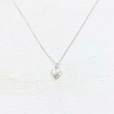 Sterling Silver Puffy Heart Necklace