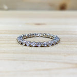 Sterling Silver All Around CZ Ring