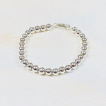 6mm Sterling Silver Ball Bracelet