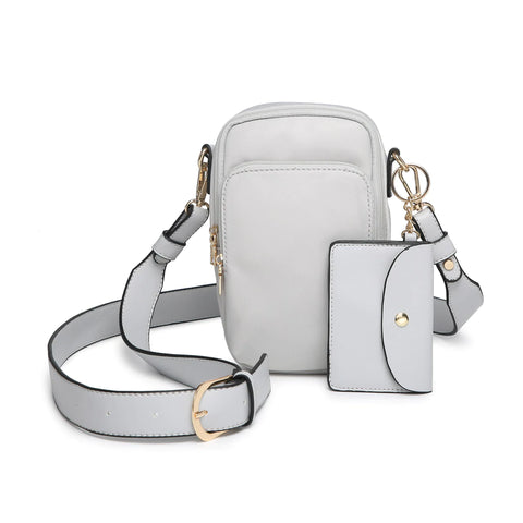 Parker Grey Nylon Crossbody
