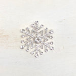 1.75" Rhinestone Snowflake Pin