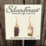 Gold and Rose Gold Layered Shape Earrings