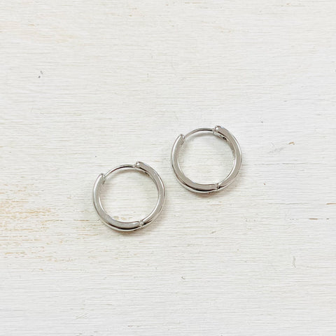 Fashion Silver Hoops