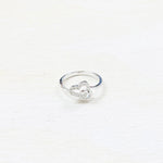 Sterling Silver Double Heart Ring
