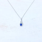 Sterling Silver September Twist Necklace