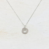 SS Heart Engrave Necklace 16-18”