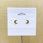 Gold Tone Moon Fashion Studs