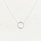 SS Circle Necklace 16-18”