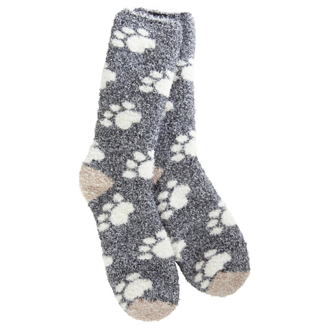 Pawprint- Holiday Fireside Crew Socks