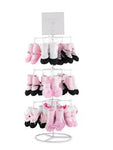 Girls Mesh Pom Gold Socks