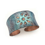 Anju Petina Copper Flower Cuff Bracelet