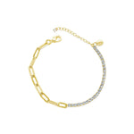 Infinite Bling- My Other Half Bracelet Gold Tone