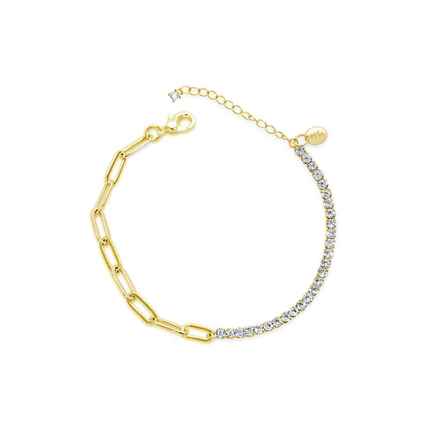 Infinite Bling- My Other Half Bracelet Gold Tone