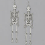 Fashion Skeleton Filigree Drop Earrings