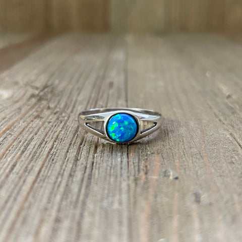 Sterling Silver Opal Ring