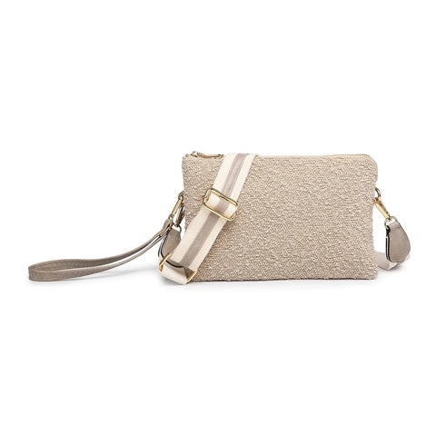 Oatmeal Teddy Izzy Convertible Shoulder Bag & Crossbody