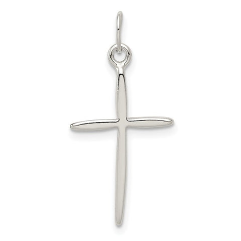 Sterling Silver Thin Cross Pendant Necklace