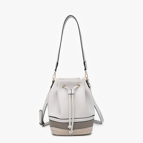 Darcy Tri Color Bucket Bag